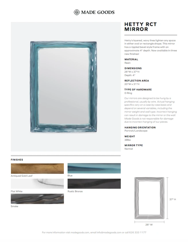 Made Goods Hetty Rectangular Mirror Flat White New Arrivals 3 Made Goods Hetty Rectangular Mirror Flat White New Arrivals