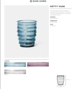 Made Goods Hetty Vase Smoke