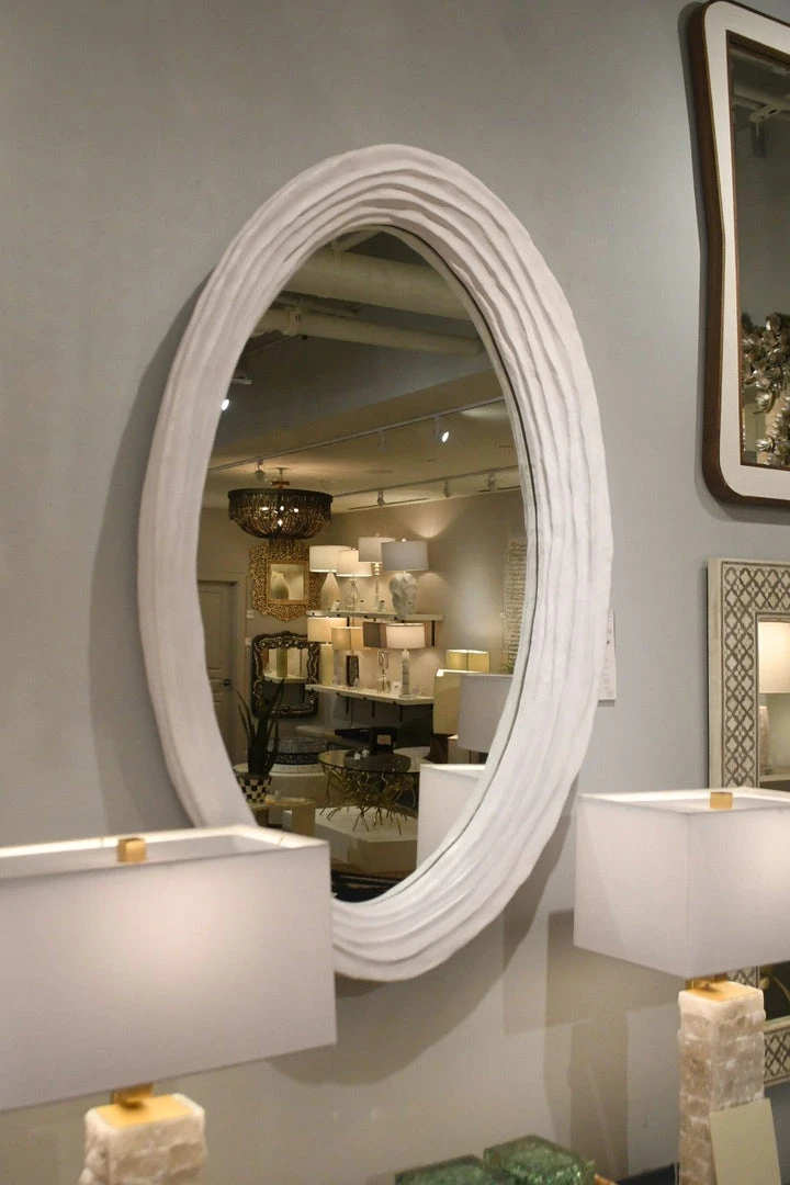 Made Goods New Arrivals Hetty Oval Mirror Flat White Resin 5 Made Goods New Arrivals Hetty Oval Mirror Flat White Resin