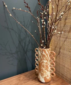 Made Goods New Arrivals Hollie Vase Rustic White Stoneware