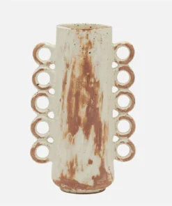Made Goods New Arrivals Hollie Vase Rustic White Stoneware