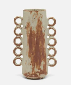 Made Goods New Arrivals Hollie Vase Rustic White Stoneware