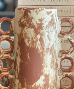 Made Goods New Arrivals Hollie Vase Rustic White Stoneware