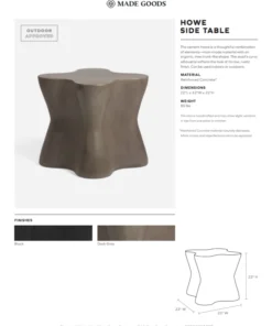 Made Goods New Arrivals Howe Side Table Gray Concrete 5 Made Goods New Arrivals Howe Side Table Gray Concrete