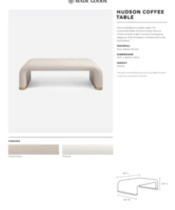 Made Goods Hudson Coffee Table Gray New Arrivals