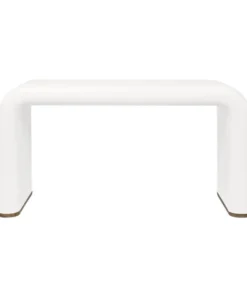 Made Goods Hudson Console Pristine Faux Woven Rattan New Arrivals