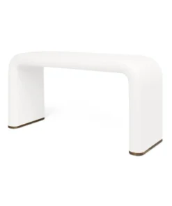 Made Goods Hudson Console Pristine Faux Woven Rattan New Arrivals