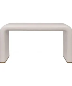 Made Goods Hudson Console French Gray Faux Woven Rattan New Arrivals