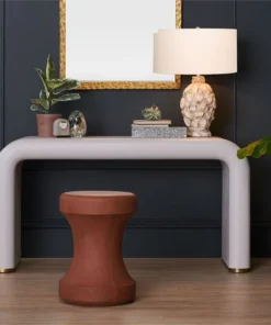 Made Goods Hudson Console French Gray Faux Woven Rattan New Arrivals