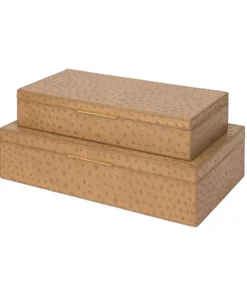Made Goods Imani Box Set Of Two Oat Brown