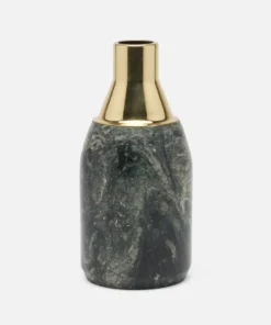 Made Goods Isabis Vase Large Black Marble