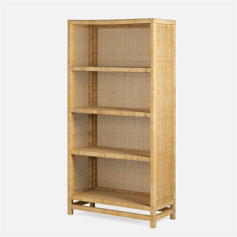 Made Goods New Arrivals Isla Bookcase Peeled Natural Rattan 1 Made Goods New Arrivals Isla Bookcase Peeled Natural Rattan