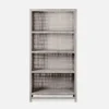 Made Goods Isla Bookcase French Gray Peeled Rattan New Arrivals