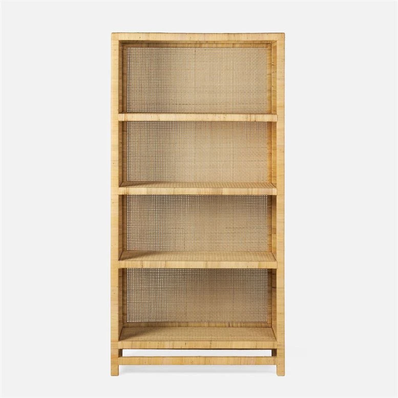Made Goods New Arrivals Isla Bookcase Peeled Natural Rattan 2 Made Goods New Arrivals Isla Bookcase Peeled Natural Rattan