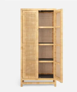 Made Goods Isla Cabinet Natural Peeled Rattan New Arrivals