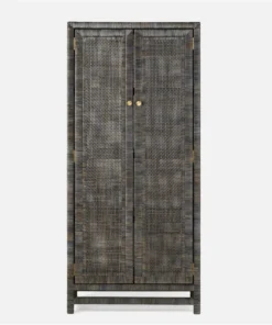 Made Goods Isla Cabinet Smoke Peeled Rattan New Arrivals