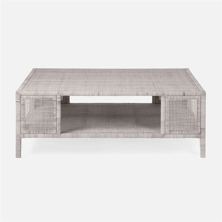 Made Goods Isla Coffee Table French Gray Rattan 1 Made Goods Isla Coffee Table French Gray Rattan