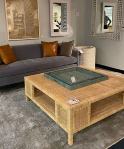 Made Goods New Arrivals Isla Coffee Table Natural Rattan