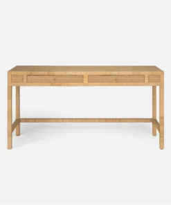 Made Goods New Arrivals Isla Console 60" Natural Peeled Rattan