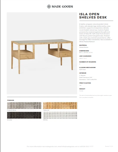 Made Goods Isla Open Shelves Desk White Peeled Rattan 2 Made Goods Isla Open Shelves Desk White Peeled Rattan