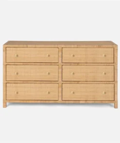Made Goods Isla Dresser Natural Rattan 60"