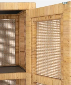 Made Goods Isla Cabinet Natural Peeled Rattan New Arrivals