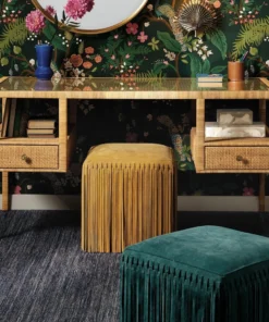 Made Goods New Arrivals Isla Open Shelves Desk Natural Peeled Rattan