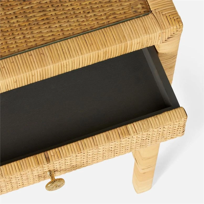 Made Goods Isla 3 Drawer Desk Natural Peeled Rattan 6 Made Goods Isla 3 Drawer Desk Natural Peeled Rattan