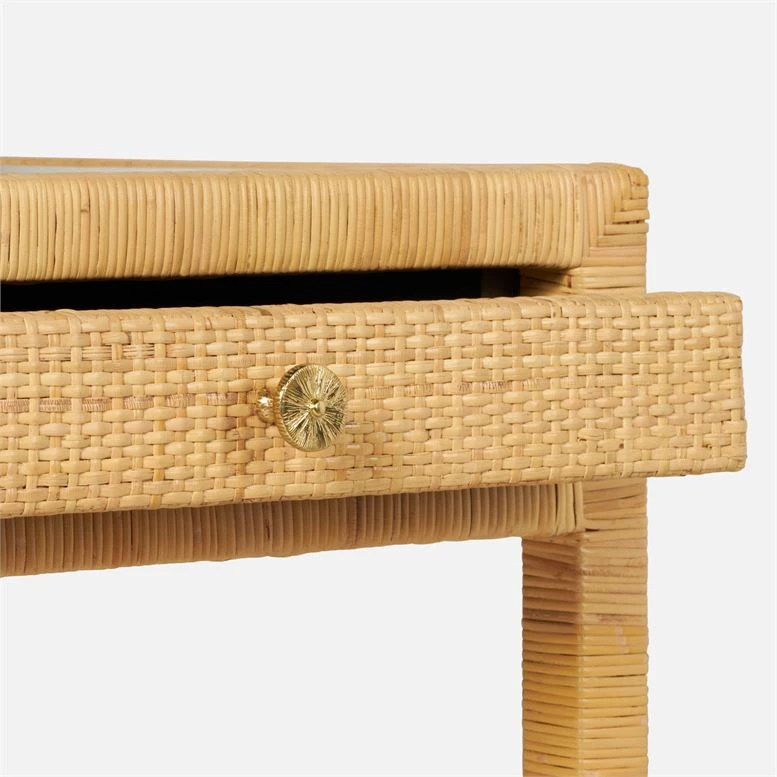Made Goods Isla 3 Drawer Desk Natural Peeled Rattan 5 Made Goods Isla 3 Drawer Desk Natural Peeled Rattan