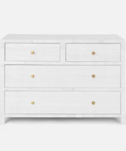 Made Goods Isla Dresser White Rattan 48" New Arrivals