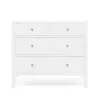 Made Goods New Arrivals Jarin 36" Dresser Designer White Faux Belgian LInen