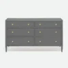 Made Goods Jarin 60" Dresser Graphite Faux Belgian Linen New Arrivals