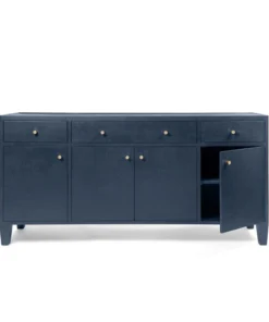 Made Goods New Arrivals Jarin Buffet True Navy Faux Belgian Linen 8 Made Goods New Arrivals Jarin Buffet True Navy Faux Belgian Linen