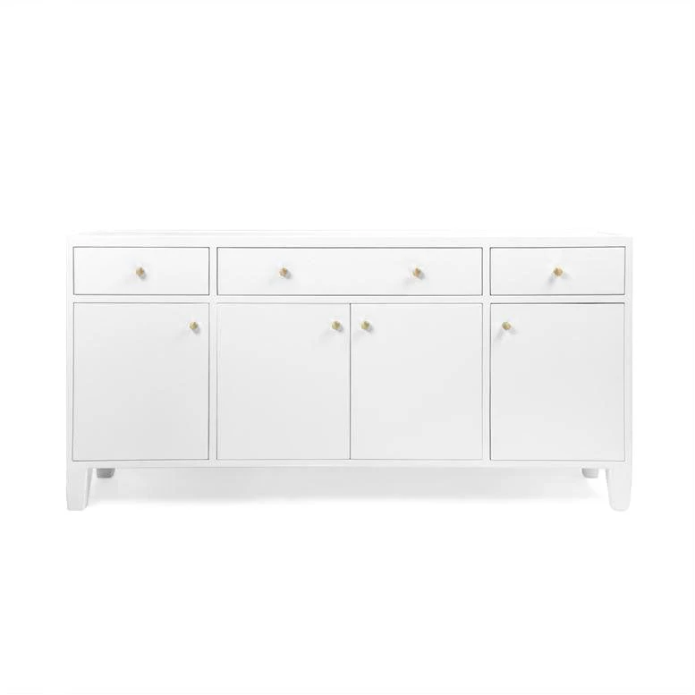 Made Goods Jarin Buffet Designer White Faux Belgian Linen New Arrivals 2 Made Goods Jarin Buffet Designer White Faux Belgian Linen New Arrivals