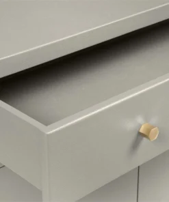 Made Goods New Arrivals Jarin Buffet Light Gray Faux Belgian Linen