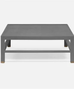 Made Goods Jarin Coffee Table Graphite Faux Belgian Linen Square And Rectangle New Arrivals