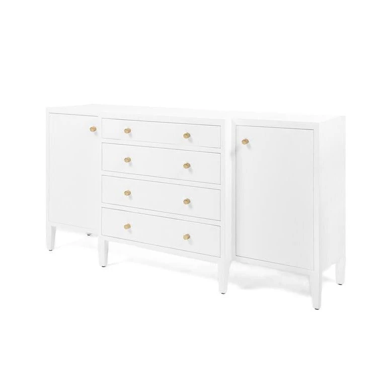 Made Goods Jarin Deep Drawer Buffet Designer White Faux Belgian Linen 1 Made Goods Jarin Deep Drawer Buffet Designer White Faux Belgian Linen