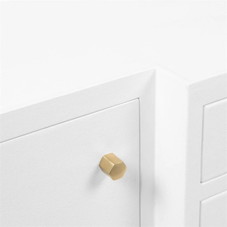 Made Goods Jarin Deep Drawer Buffet Designer White Faux Belgian Linen 5 Made Goods Jarin Deep Drawer Buffet Designer White Faux Belgian Linen