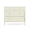 Made Goods Jarin 36" Dresser White Faux Belgian LInen New Arrivals