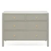 Made Goods Jarin 48" Dresser Light Gray Faux Belgian Linen