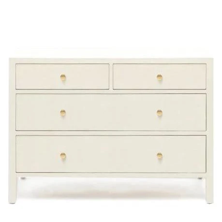 Made Goods New Arrivals Jarin 48" Dresser White Faux Belgian Linen 1 Made Goods New Arrivals Jarin 48" Dresser White Faux Belgian Linen