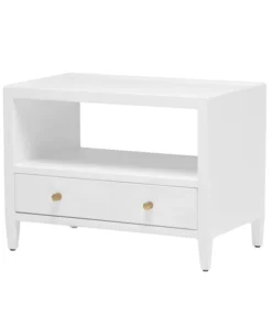 Made Goods Jarin Low Double Nightstand Designer White New Arrivals