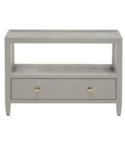 Made Goods Jarin Low Double Nightstand Light Gray New Arrivals