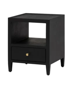Made Goods Jarin Low Single Nightstand Dark Navy New Arrivals