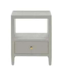 Made Goods Jarin Low Single Nightstand Light Gray New Arrivals