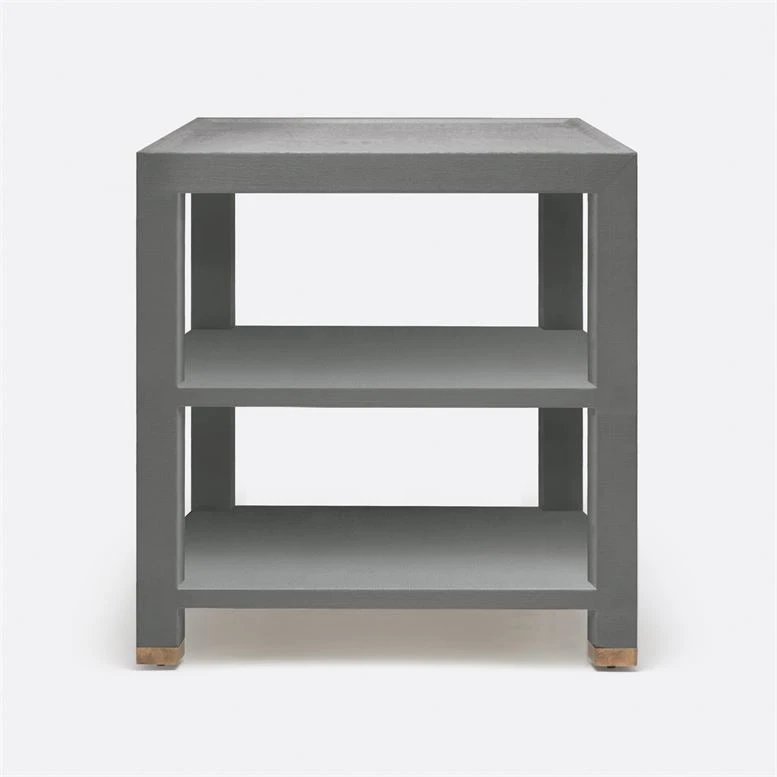 Made Goods Jarin Side Table Graphite Belgian Faux Linen 1 Made Goods Jarin Side Table Graphite Belgian Faux Linen