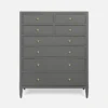 Made Goods Jarin Tallboy Graphite Faux Belgian Linen