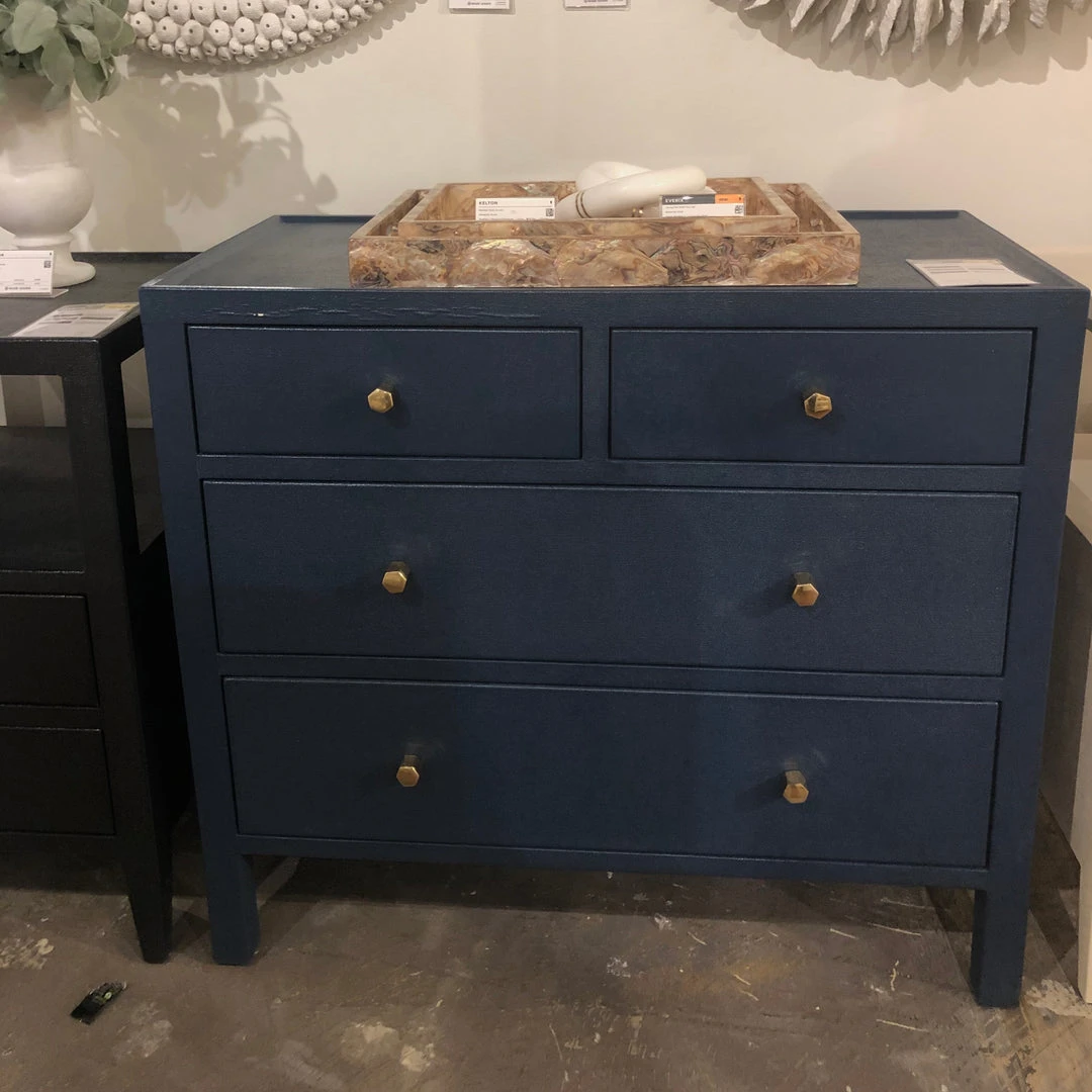 Made Goods Jarin 36" Dresser True Navy Faux Belgian Linen 2 Made Goods Jarin 36" Dresser True Navy Faux Belgian Linen
