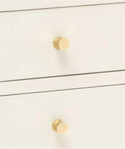 Made Goods Jarin 36" Dresser White Faux Belgian LInen New Arrivals