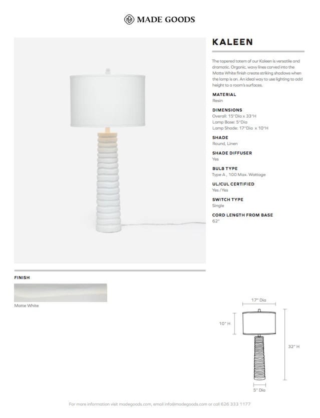 Made Goods Kaleen Table Lamp New Arrivals 5 Made Goods Kaleen Table Lamp New Arrivals